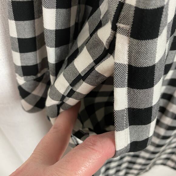 J.Jill Black&White Gingham Tunic Shift Dress Sz.M - Picture 9 of 14